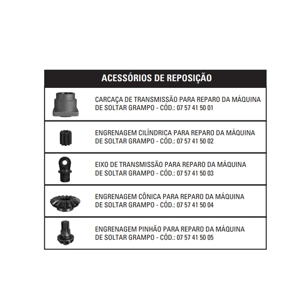 Maquina de Soltar Grampo de Mola de Caminhão 7,5CV 555KGF 220/380 - SGT