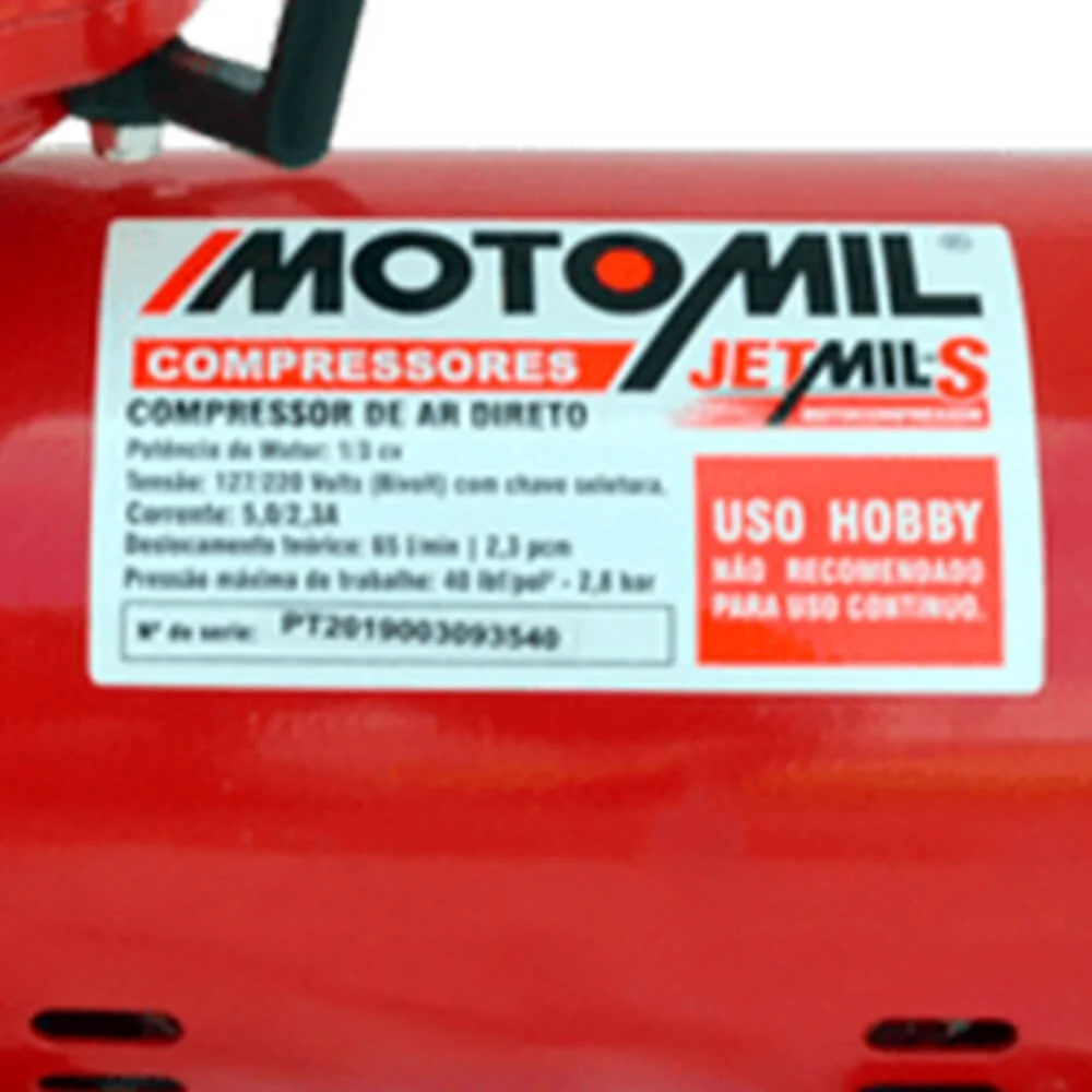 Motocompressor de Diafragma Ar Direto JETMIL-S – Motomil-38411.2