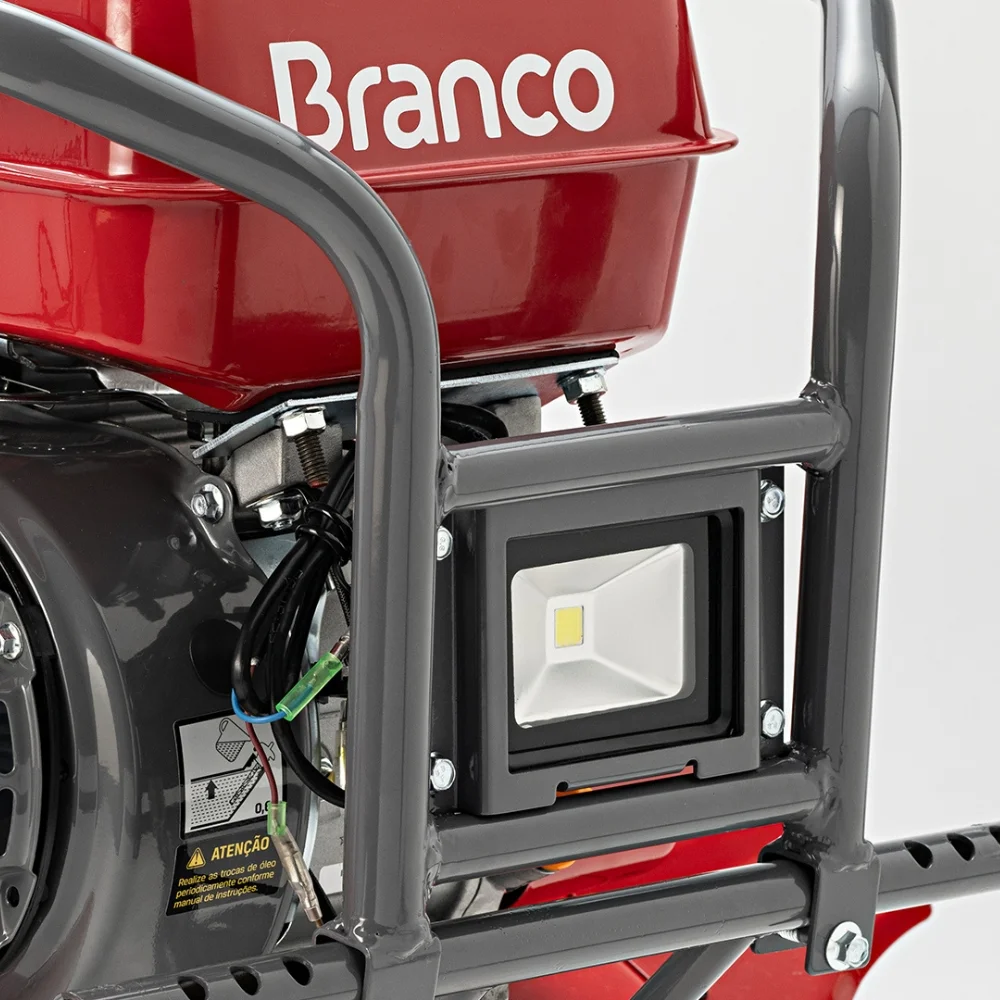 Motocultivador Gasolina BTTG-7.5HP Branco com Roçadeira Frontal Completo
