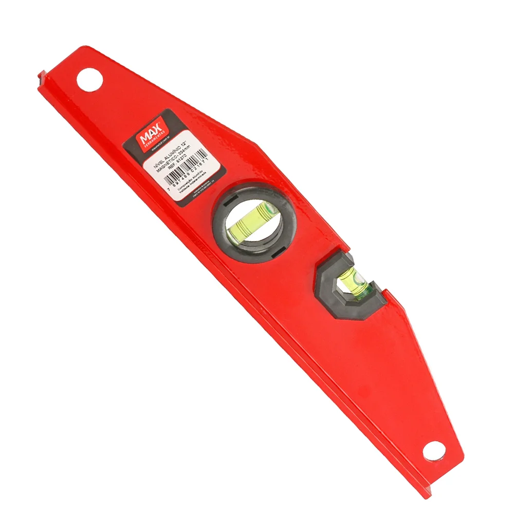 Nível de Alumínio Magnético 12″ – Max Ferramentas-51270