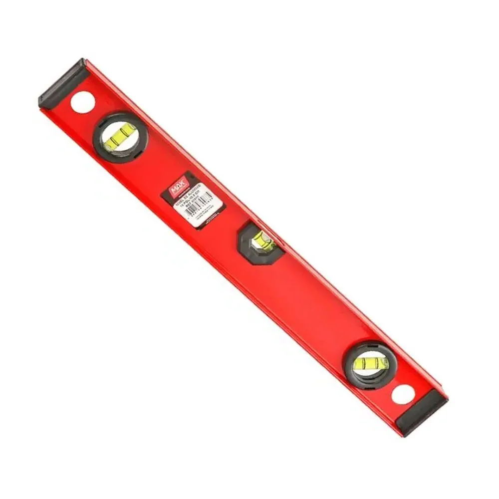 Nível de Alumínio Vermelho 24″ 609 mm – Max Ferramentas‑52460