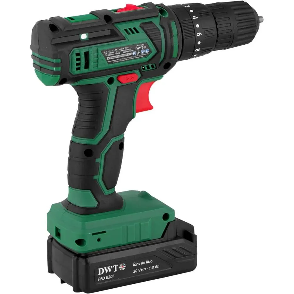 Parafusadeira/Furadeira de Impacto 20V com 2 Baterias - PFD020I - DWT