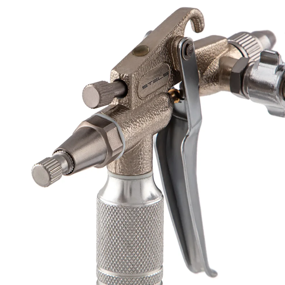 Pistola de Pintura Tanque Alto Bico 0,5 mm Rosca 1/4 pol - Stels-5731855