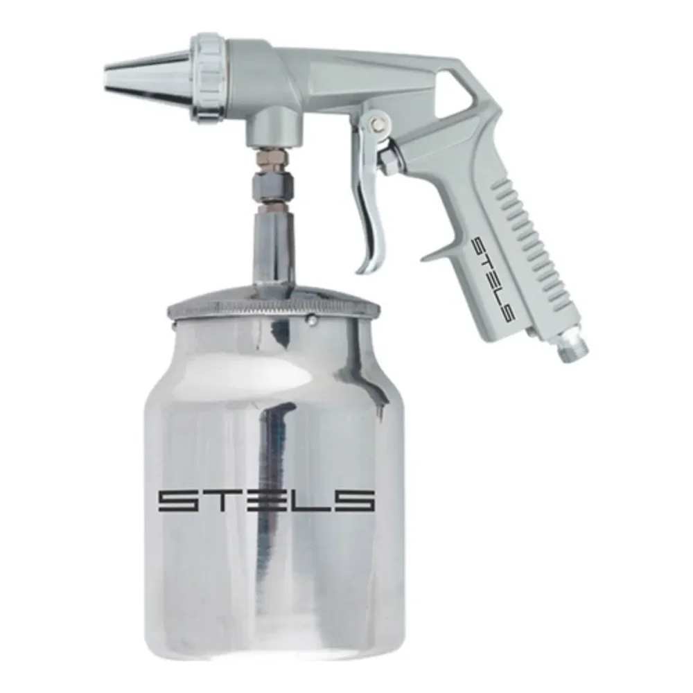 Pistola Jato Areia Sucção 1 Litro Pneumático Tanque Baixo - Stels-5732655