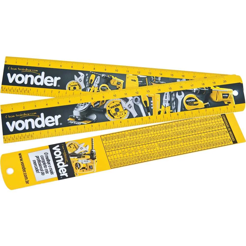 Régua de PVC 20 cm – Vonder-38.68.200.000