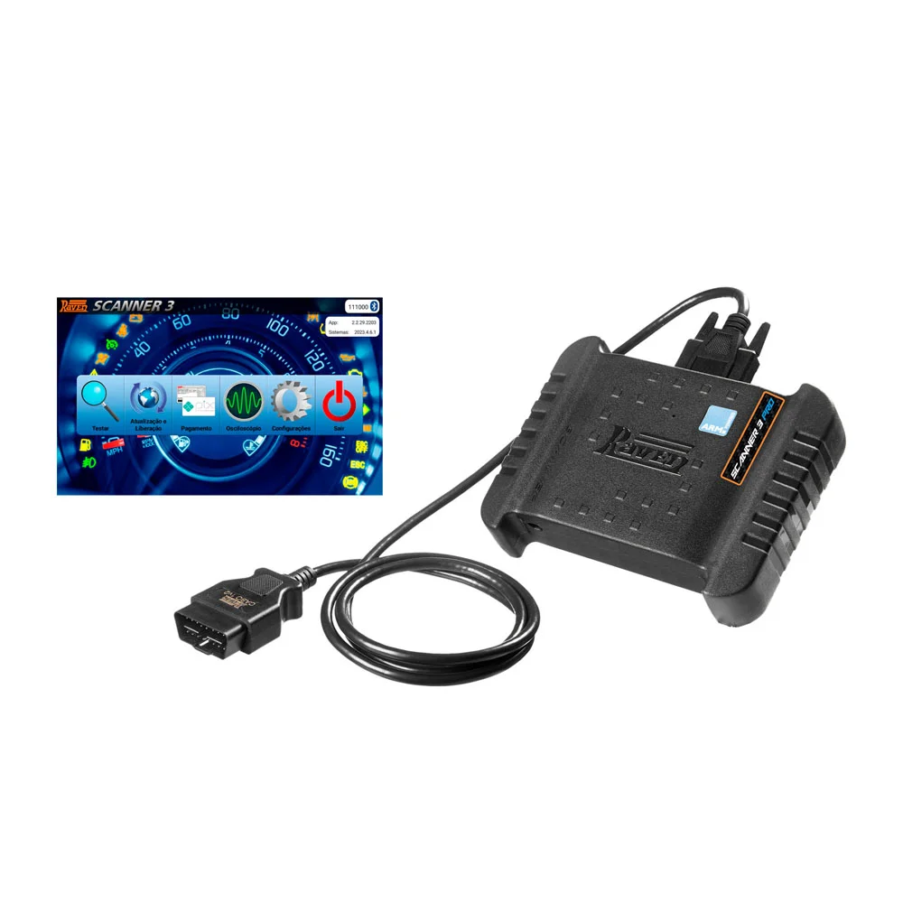 Scanner Automotivo 3 PRO sem Tablet + Kit Diesel Leve – 108831 RAVEN