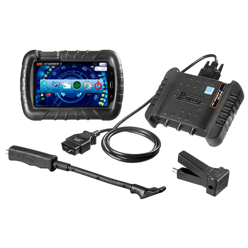 Scanner 3 Scope Pro com Tablet e Acessórios, Diesel Leve - RAVEN-108930