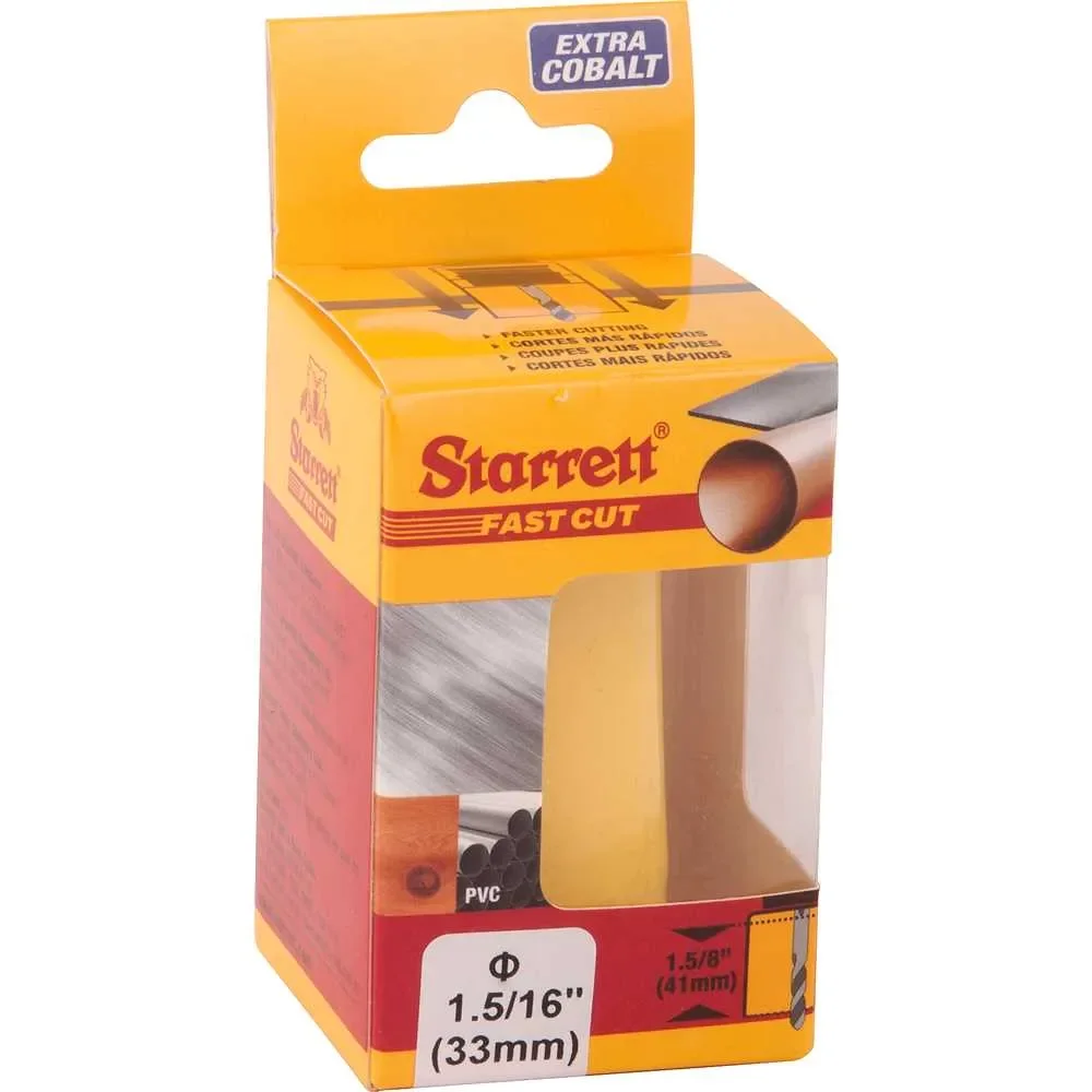 Serra Copo Fast Cut 33 mm (1 5/16 pol) – Starrett-FCH0156-G