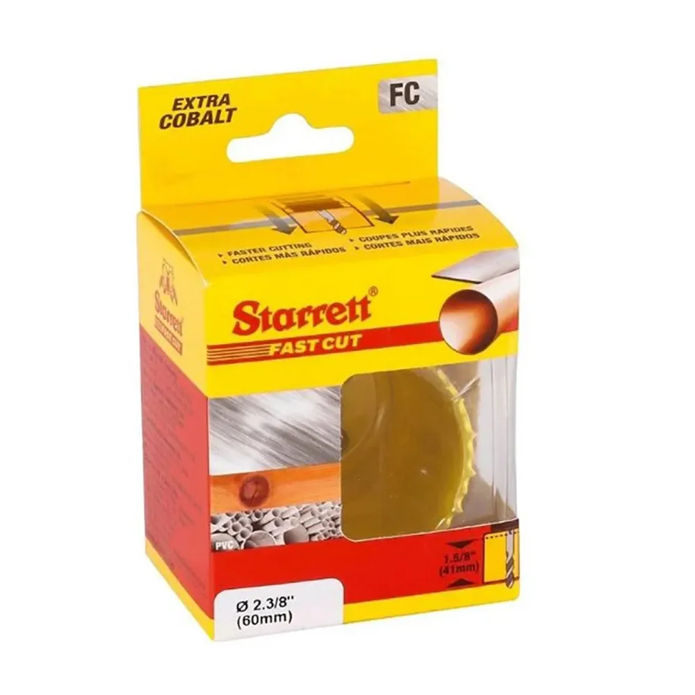 Serra Copo Fast Cut 60 mm (2 3/8 pol) – Starrett-FCH0238-G