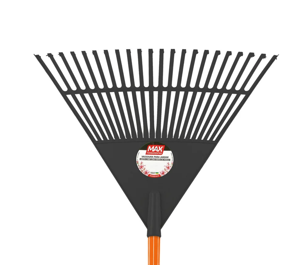 Vassoura de Plástico 22 Dentes Preta – Max Ferramentas-13310
