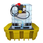 Kit Bomba de Abastecimento Gasolina 220V  e Bacia de Contenção 1000L