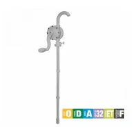 Bomba Manual Rotativa 20LPM Fluidos Diversos - 9008-P - Lupus