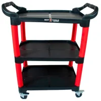 Carrinho de Ferramentas 3 Bandejas Vermelho - Sigmatools-0699990060