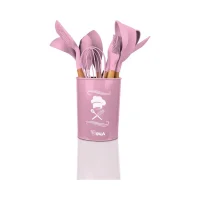 Kit Cozinha Ballagi 12 Peças Rosa - Kala