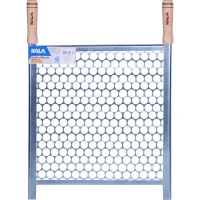 Grelha de Moeda em Aço Galvanizado e Cabo de Madeira 40x40cm - Kala-250847