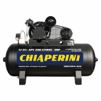 Compressor de Ar Industrial 15+PCM/APV 200 Litros Monofásico - Chiaperini-000000678