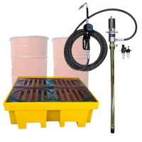 Propulsora Pneumática de Óleo Lubrificante e Bacia de Contenção de 4 Tambor