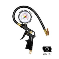 Calibrador Analógico 0 A 200 Psi Com Bico Flexível - 1/4 Npt