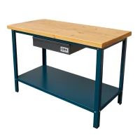 Bancada Desmontável com Tampo de Pinus e a 1 Gaveta - ORK-BAD-003