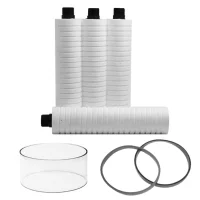 Kit Elementos Filtrante Foguetinho Rosca 3/4" com Vedações e Visor