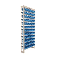 Kit Estante Gaveteiro Organizador 60/3 Azul - Presto-93004