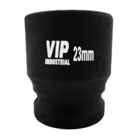 Soquete Sextavado Impacto Curto 23mm Enc. 1/2" - Vip Industrial