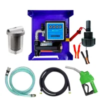 Kit Bomba de Abastecimento 12V, 40L/M 155W para Diesel com Filtro de Partículas Bico Automático e Adaptador para IBC - Bremen-8830