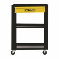 Carrinho de Ferramentas Aberto com 3 Prateleiras e 1 Gaveta – Lynus‑14629.7