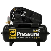 Compressor de Ar 10 Pcm 100 Litros 140 Psi 110/220V Monofásico - Pressure-Storm 300