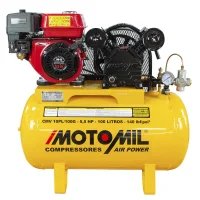 Compressor de Ar 10 Pés á Gasolina 140PSI 100 Litros  - Motomil-CMV-10PL-100G