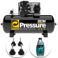 Compressor de ar 15 PCM 140Psi 175L Mono 110/220V - Pressure-Storm 450