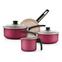 Conjunto de Panelas Aluminio 4 Pçs AA Cereja Panelux Magnific