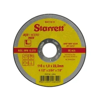 Disco de Corte Aço Inox 4.1/2" – Starrett-DAC115-14