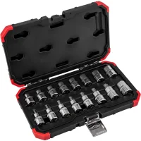 Jogo de Soquete 1/2 16 Pçs TX E10-E24 T30-T70 - Gedore - R68003016