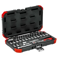 Jogo De Soquetes Sextavado 1/4 4-13mm 33pcs GEDORE RED - R49003033