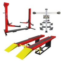 Kit Oficina com Alinhador Computadorizado 3D, Rampa de Alinhamento Pneumática e Elevador Automotivo de 2.600kg  - MGfer
