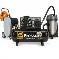 Kit Lava Jato Completo com Compressor de ar, Aspirador Profissional e Lavadora de Alta Pressão e Vazão