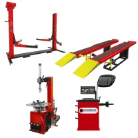 Kit Oficina com Balanceadora, Desmontadora Pneumática, Elevador Automotivo 2.600Kg e Rampa de Alinhamento - MGfer