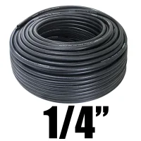 Mangueira Para Ar e Água 1/4 300 PSI Preta - Rubber-130801430100