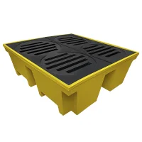 Pallet para 4 Tambores 420 Litros Amarelo