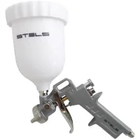 Pistola de Pintura, Tanque Alto, Bicos 1,2-1,5-1,8mm, Rosca - Stels-5731455
