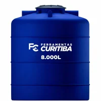 Tanque de Polietileno Azul com Tampa - 8.000 L