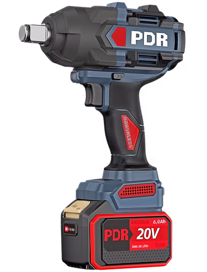 Chave de Impacto a Bateria 3/4 Pol. 1700Nm 20V com 2 Baterias 6,0Ah e Maleta – PDR-PRO-B1080