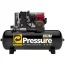 Compressor de Ar 20 Pcm à Gasolina 8,5HP Branco com Partida Elétrica de 140PSI de Pressão e 200 Litros - Pressure