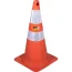 Cone de Sinalização 75 cm Flexível PVC Branco e Laranja – Vonder-7029005750