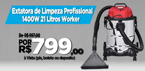 EXTRATORA DE LIMPEZA PRFISSIONAL 25L 1400W - WORKER-163227