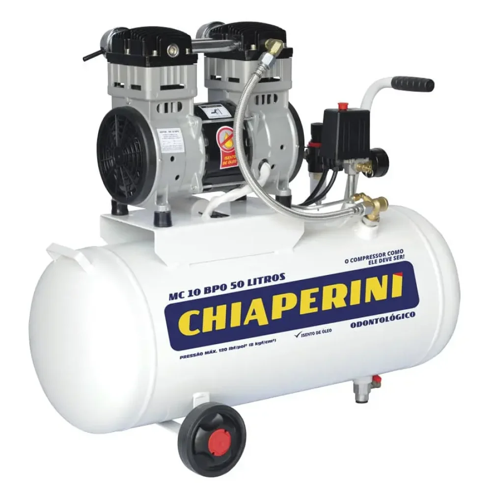 Compressor Odontológico 10BPO 50L 10 Pés 220v - Chiaperini