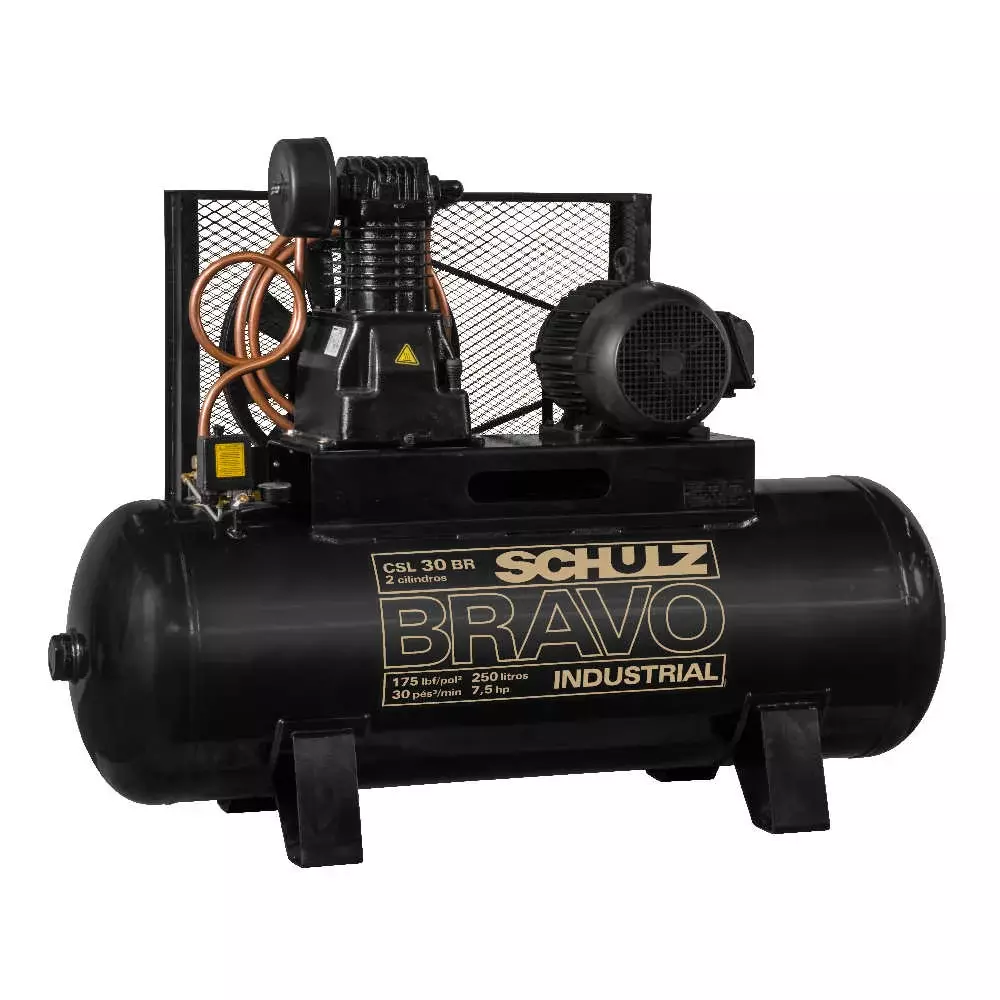 Compressor De Ar Bravo CLS 30 BR 250L Trifásico - Schulz
