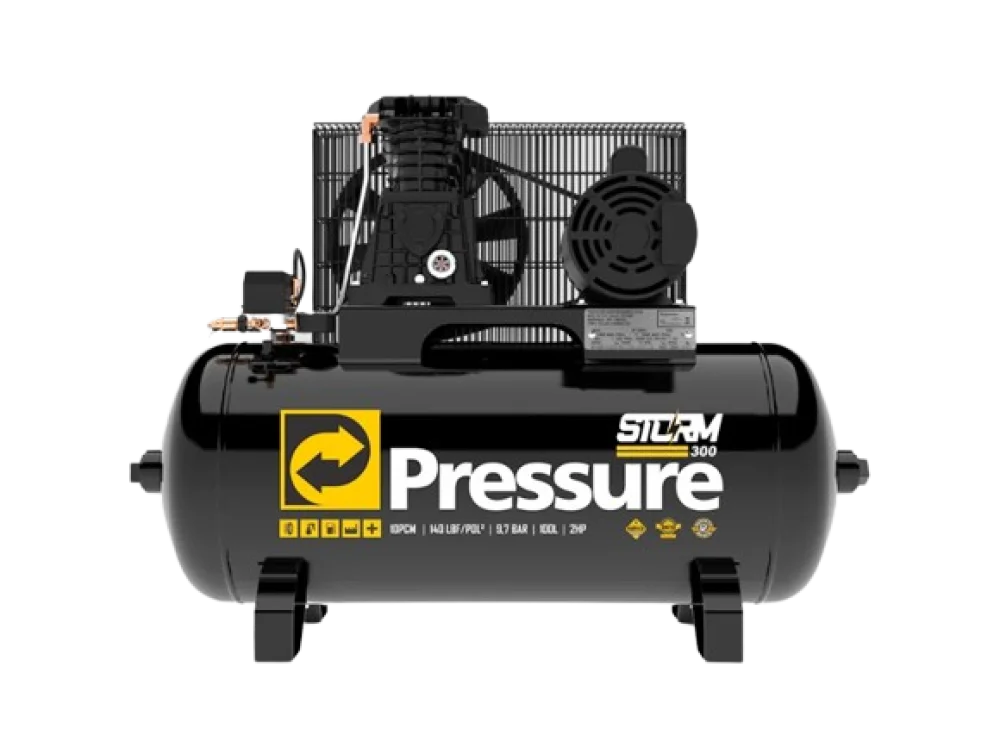 Compressor de Ar Storm 300 10/100 2hp Monofásico - Pressure