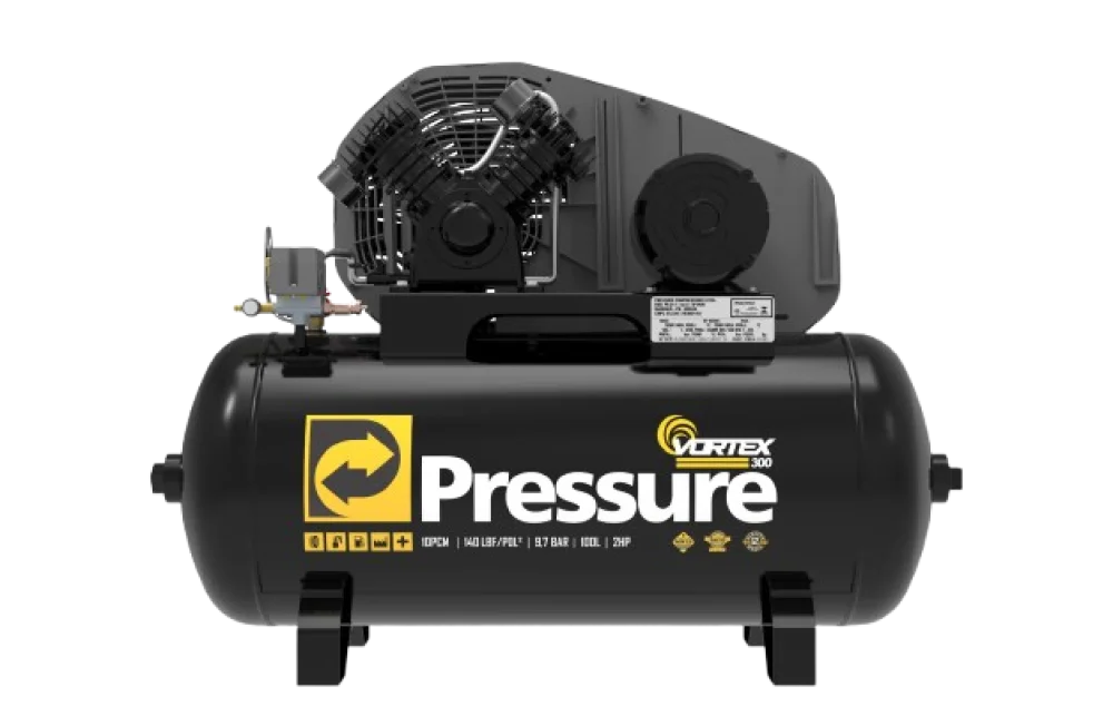 Compressor de Ar Vortex 300 10/100 2hp Monofásico - Pressure